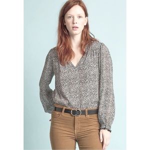 FINAL SALE Velvet by Graham and Spencer Viscose Crepe Blouse size L